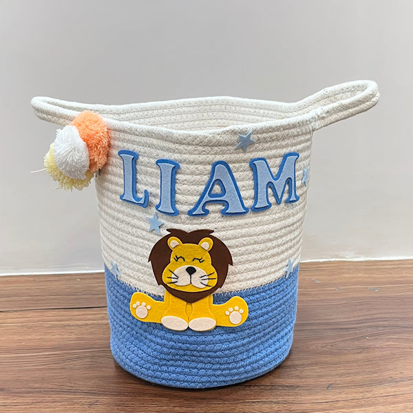 Jute Cotton Storage Basket - Cuddle Cub