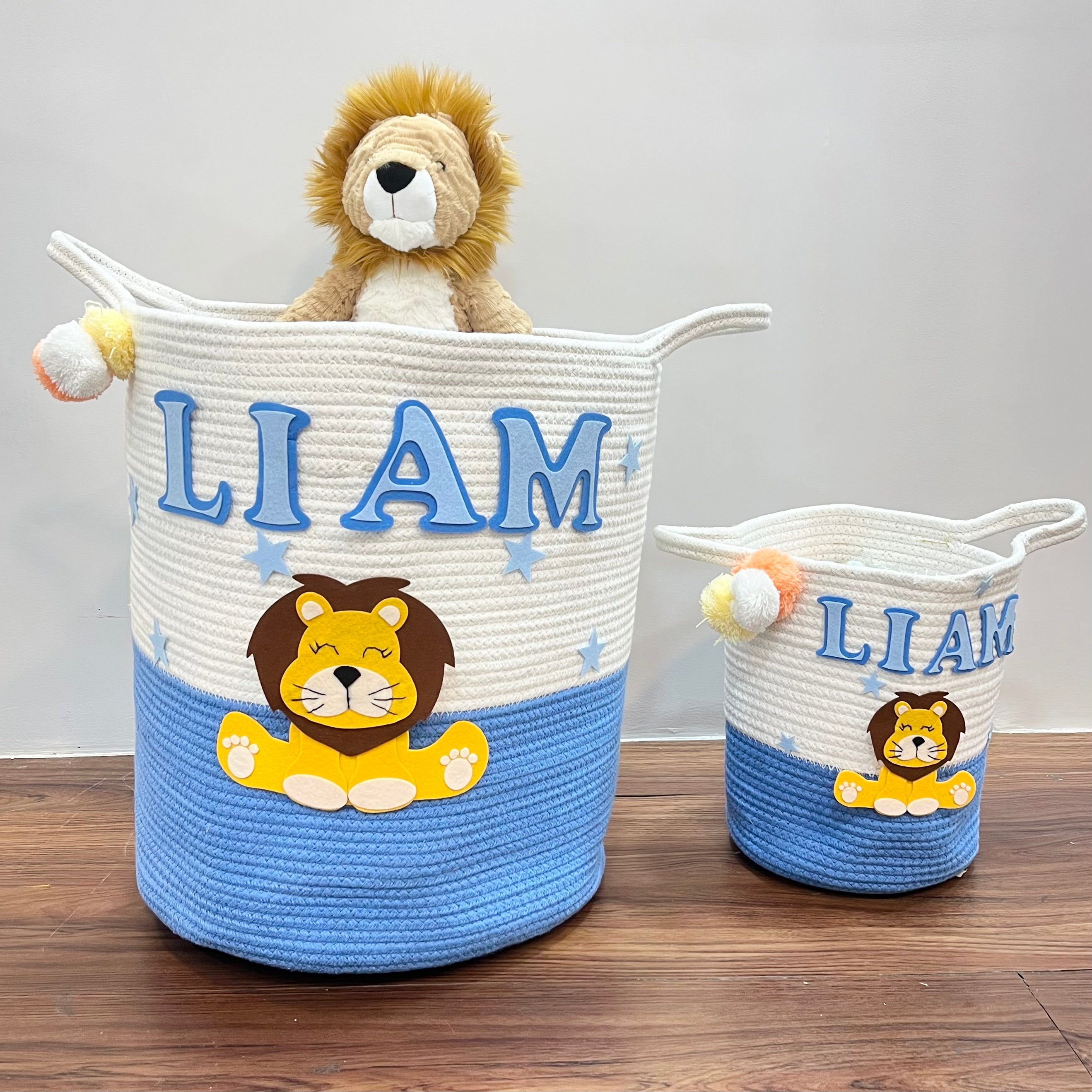 Jute Cotton Storage Basket - Cuddle Cub