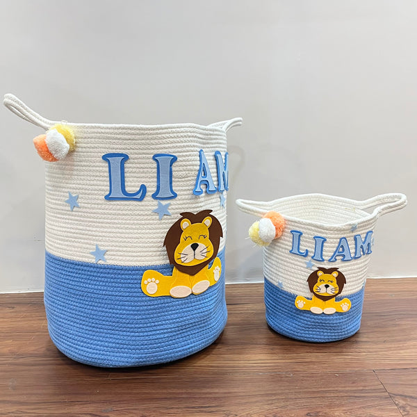 Jute Cotton Storage Basket - Cuddle Cub