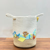 Jute Cotton Storage Basket - Skybound Teddy