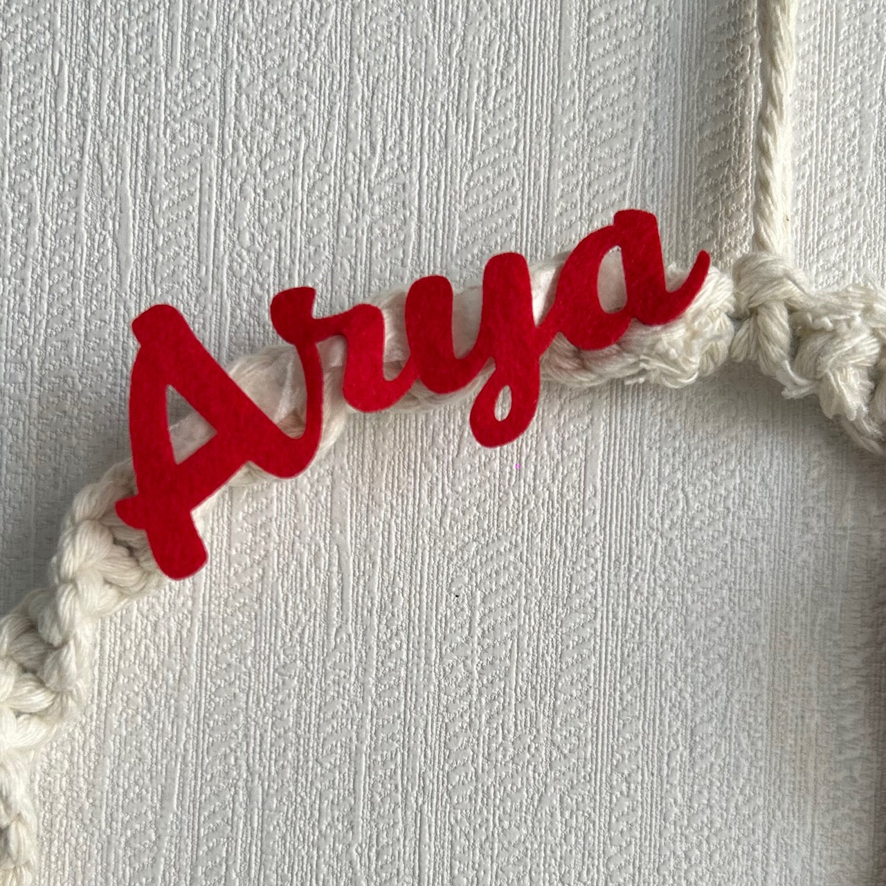 Lily Macrame Name Hanging