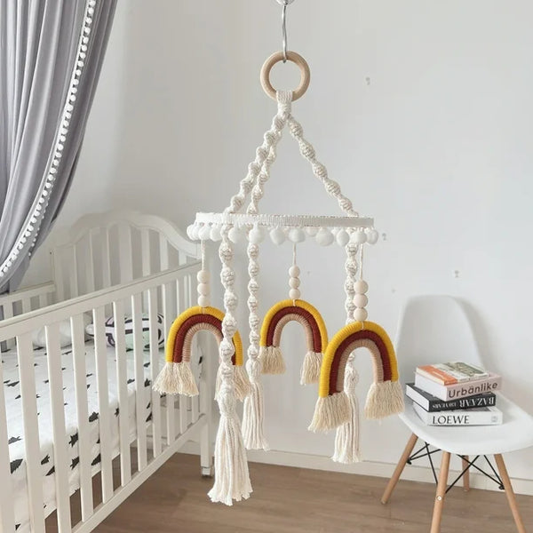 Cot Mobile - Rainbow Macrame