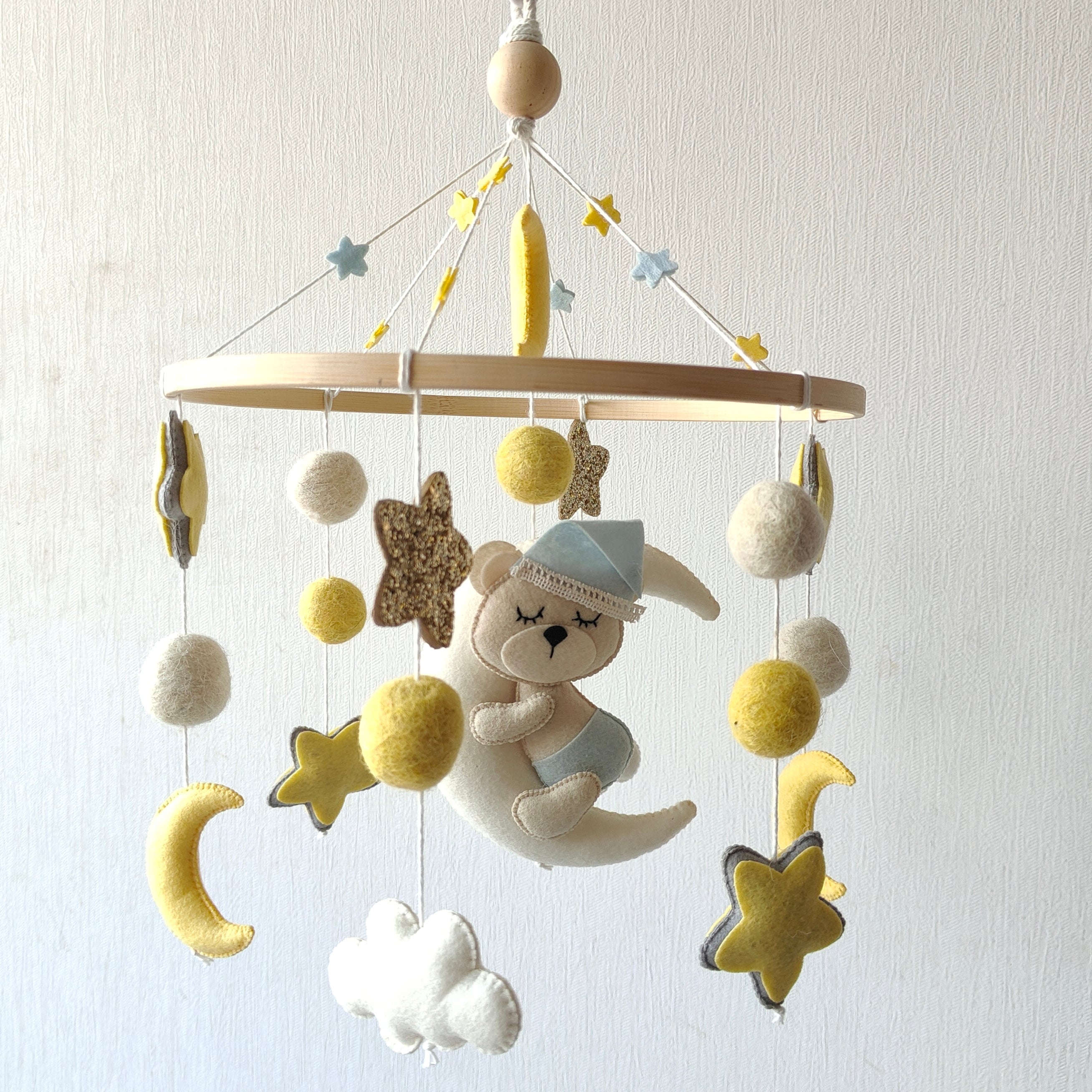 Cot Mobile - Dreaming Teddy Bear