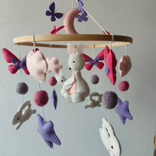 Cot Mobile - Fluttering Burrows