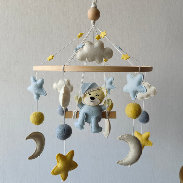 Cot Mobile - Teddy on a Swing
