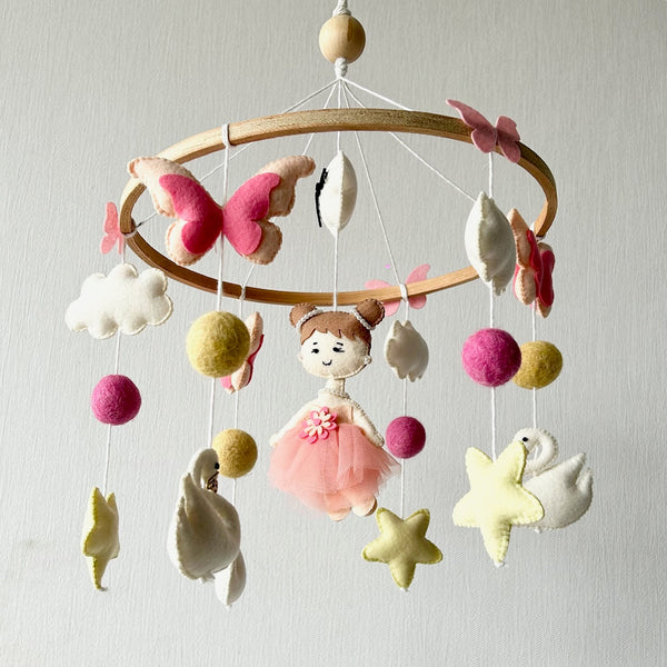 Cot Mobile - Swan and Fairy Flutter