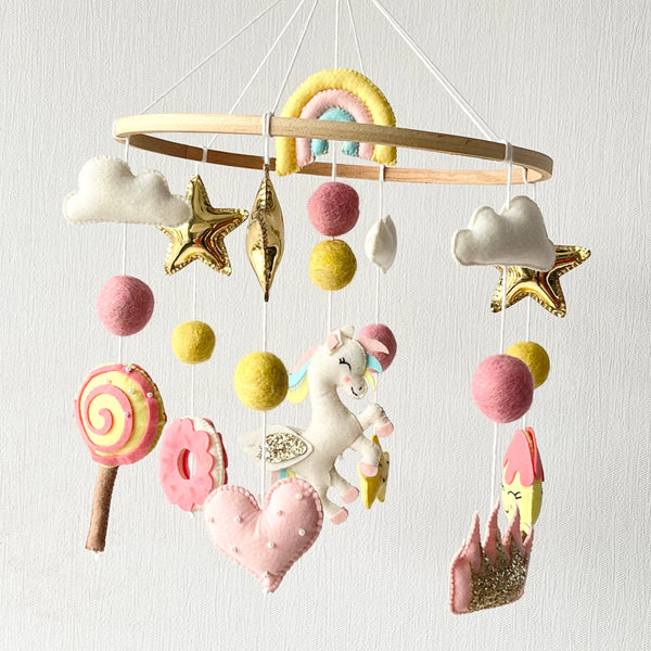 Cot Mobile - Whimsical Unicorn