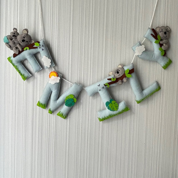 Cuddly Koala Name Bunting/Garland