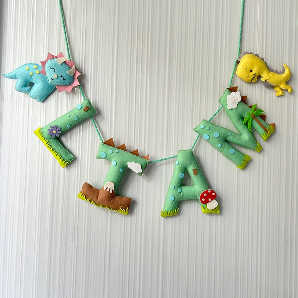 Fabio The Dinosaur Name Bunting/Garland