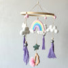 Macrame Cot Mobile - Rainbow Dreams