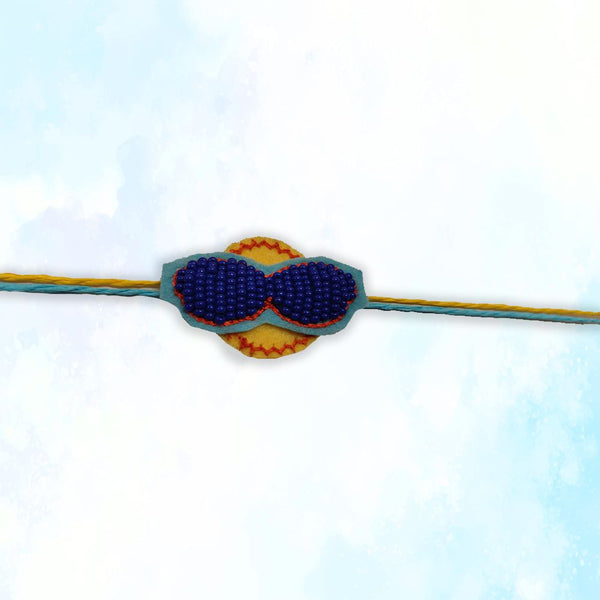 Beaded Specs Rakhi - Blue