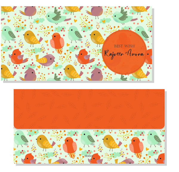 Customized Birds Envelopes For Kids