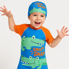 Snap Snap Croco Swim Set with Cap