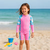 Coral Friends Long Sleeve Swimsuit