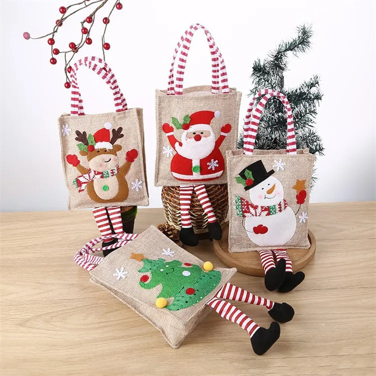 Cheerful Companions Jute Bag (Set of 4)