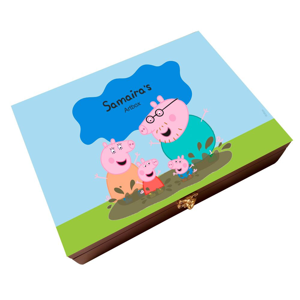 Peppa Pig Customized Wooden Gift Art box