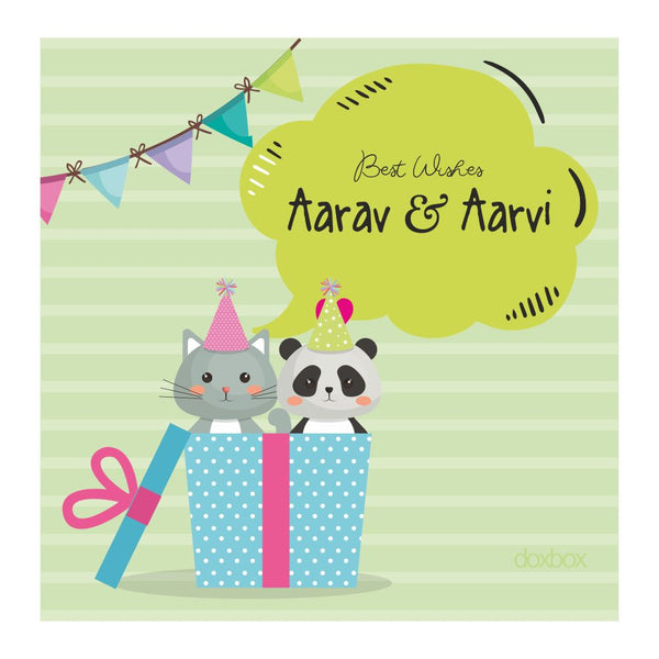 Customized Cat Gift Tags For Kids