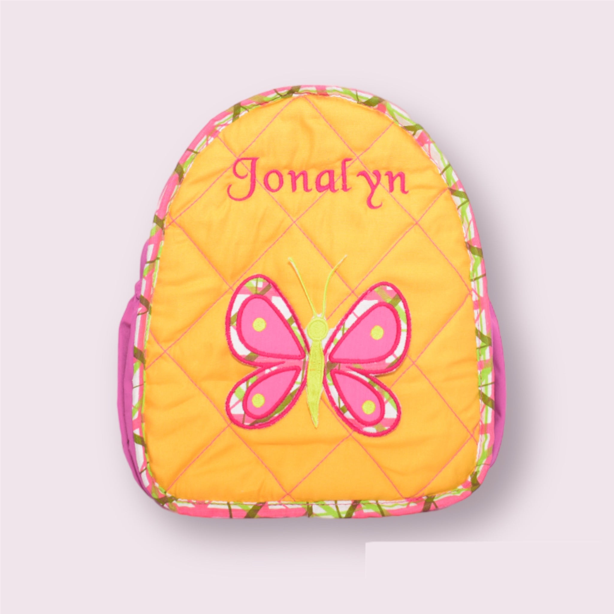 Customized Quilted Toddler Backpack-Butterfly Return Gift For Kids