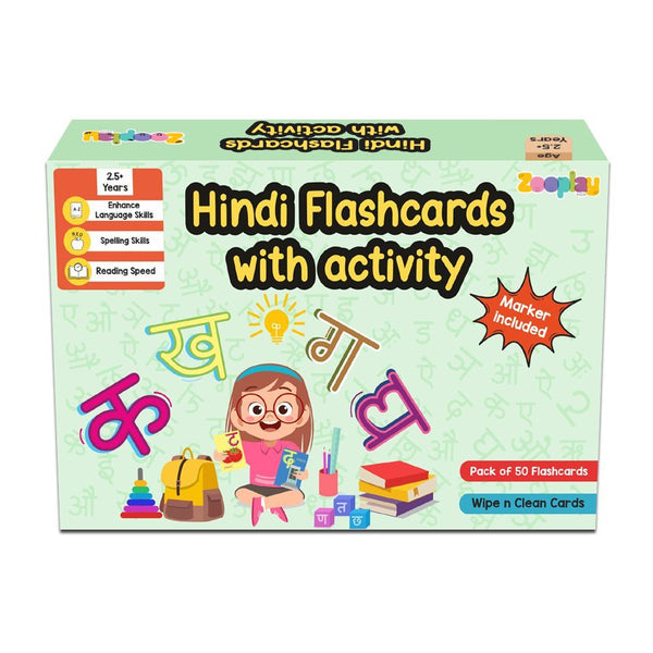 Hindi flashcards with activity