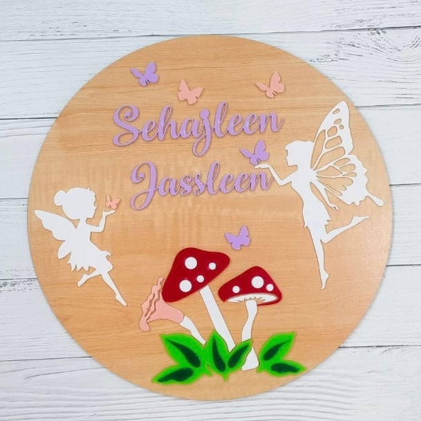 Fairy Wings Name Plaque