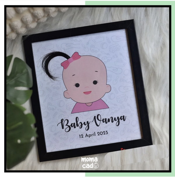 Baby Hair Keepsake - Photo Frame