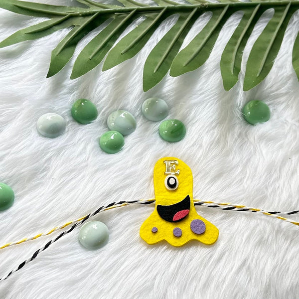 Handmade Felt Rakhi With Initials - Boogie Boo