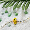 Handmade Felt Rakhi With Initials - Bumble Bee