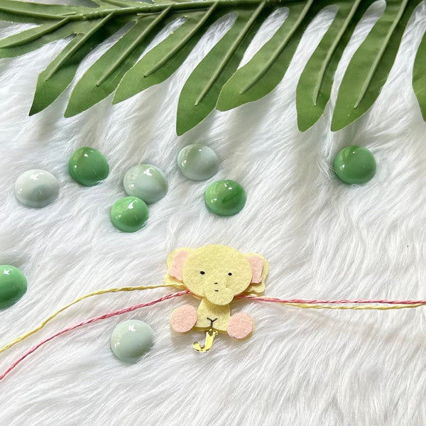 Handmade Felt Rakhi With Initials - Ella