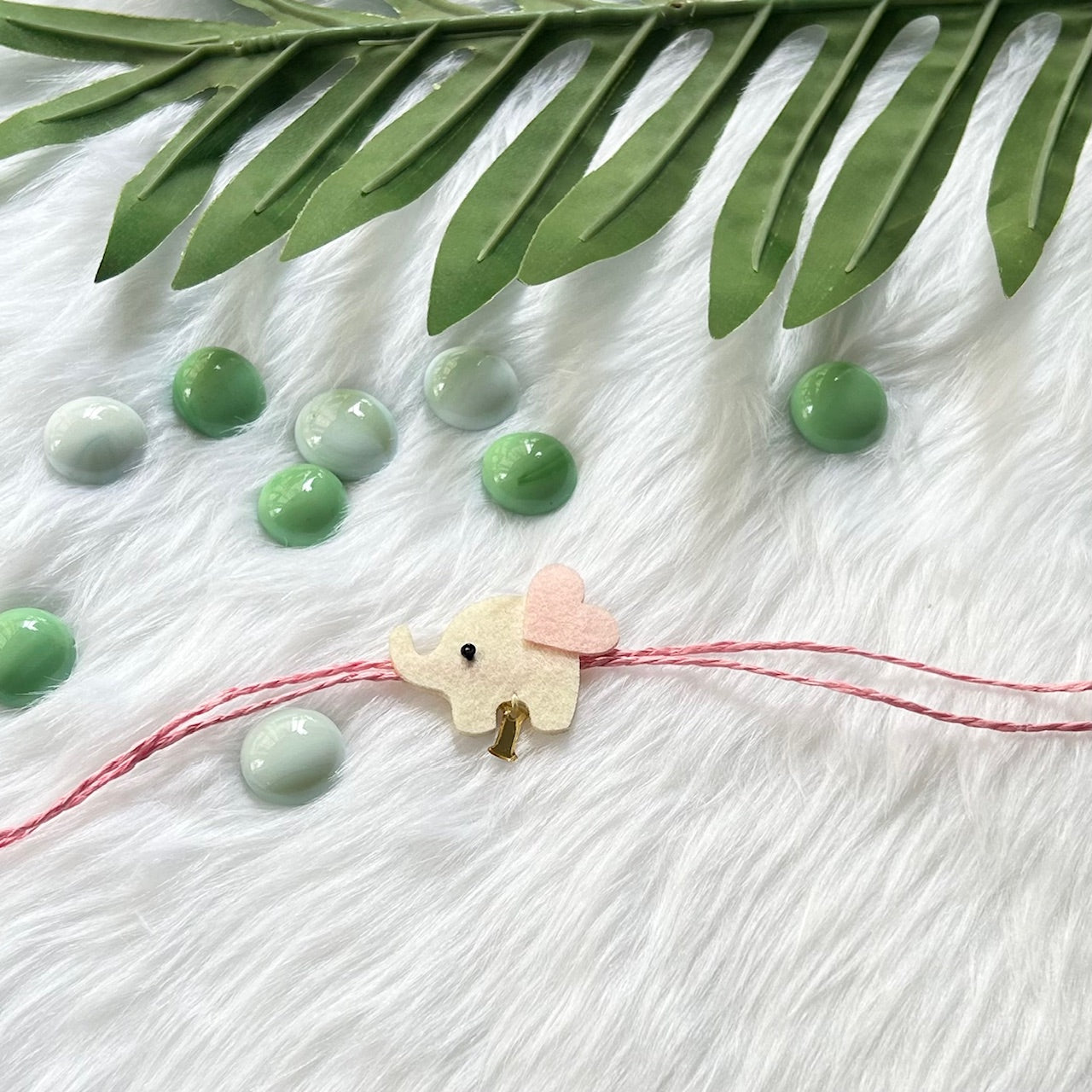 Handmade Felt Rakhi With Initials - Ellie