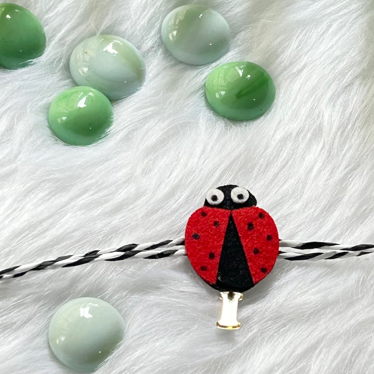 Handmade Felt Rakhi With Initials - FlutterBy