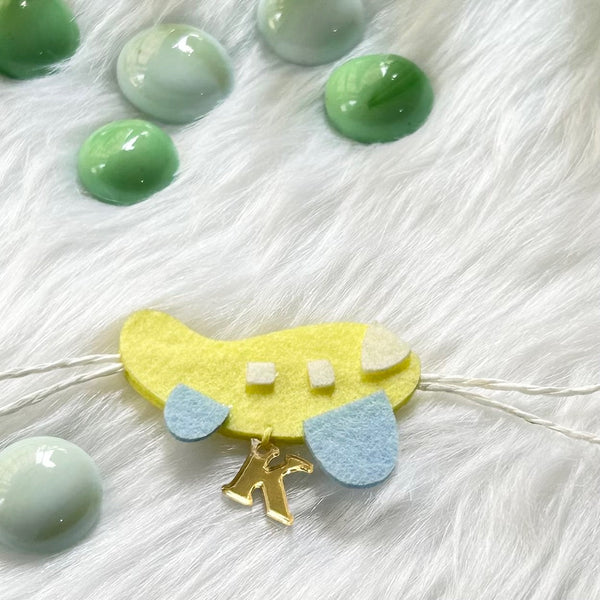 Handmade Felt Rakhi With Initials - HighFly