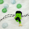 Handmade Felt Rakhi With Initials - Hulk