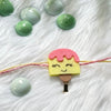 Handmade Felt Rakhi With Initials - IceCream