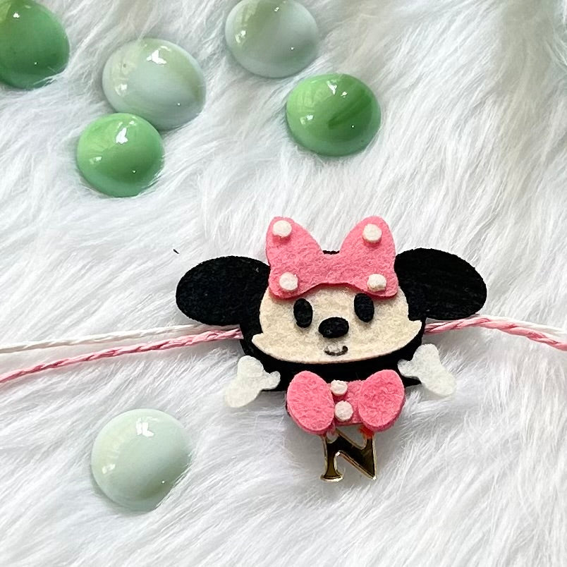 Handmade Felt Rakhi With Initials - Minne