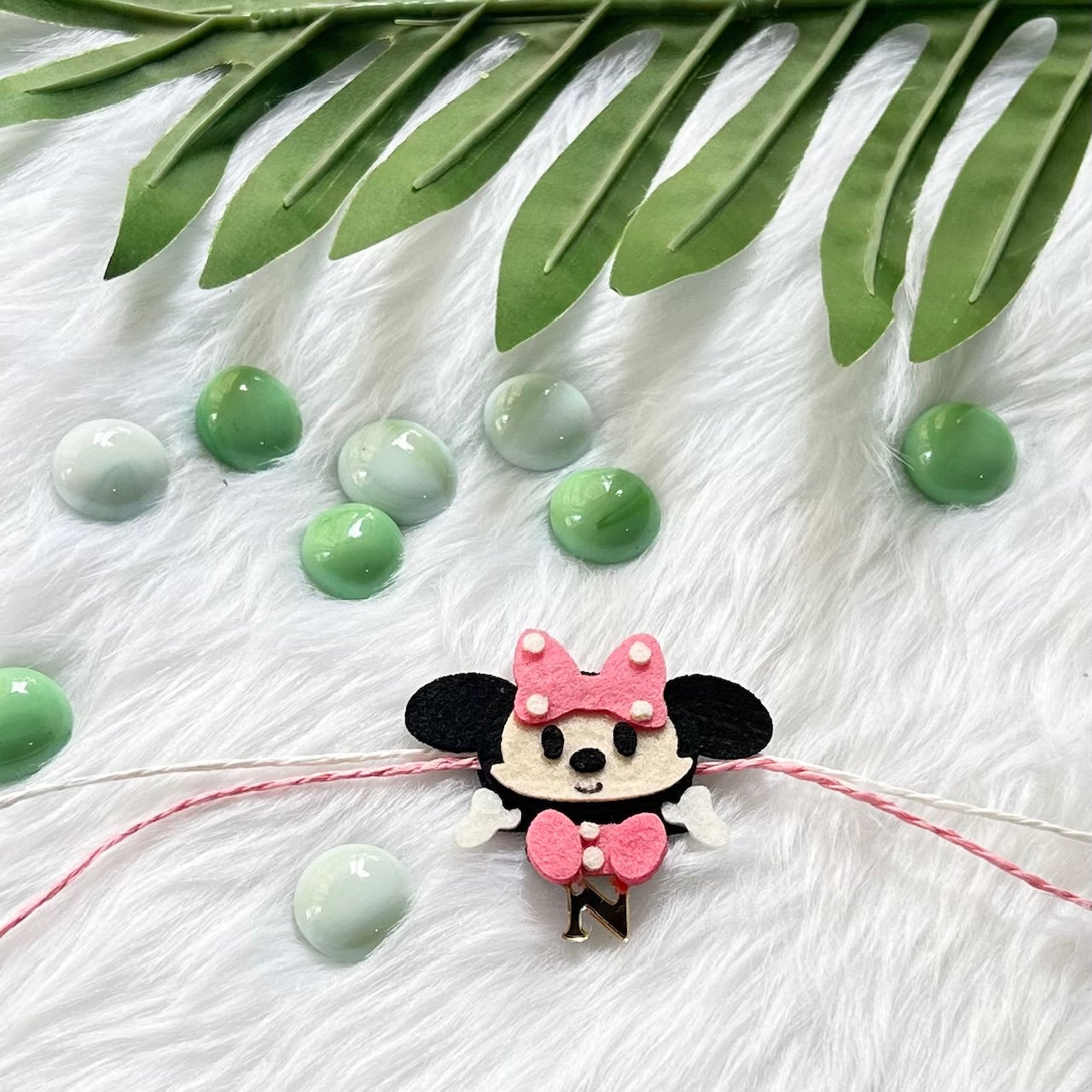 Handmade Felt Rakhi With Initials - Minne