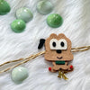 Handmade Felt Rakhi With Initials - Pluto