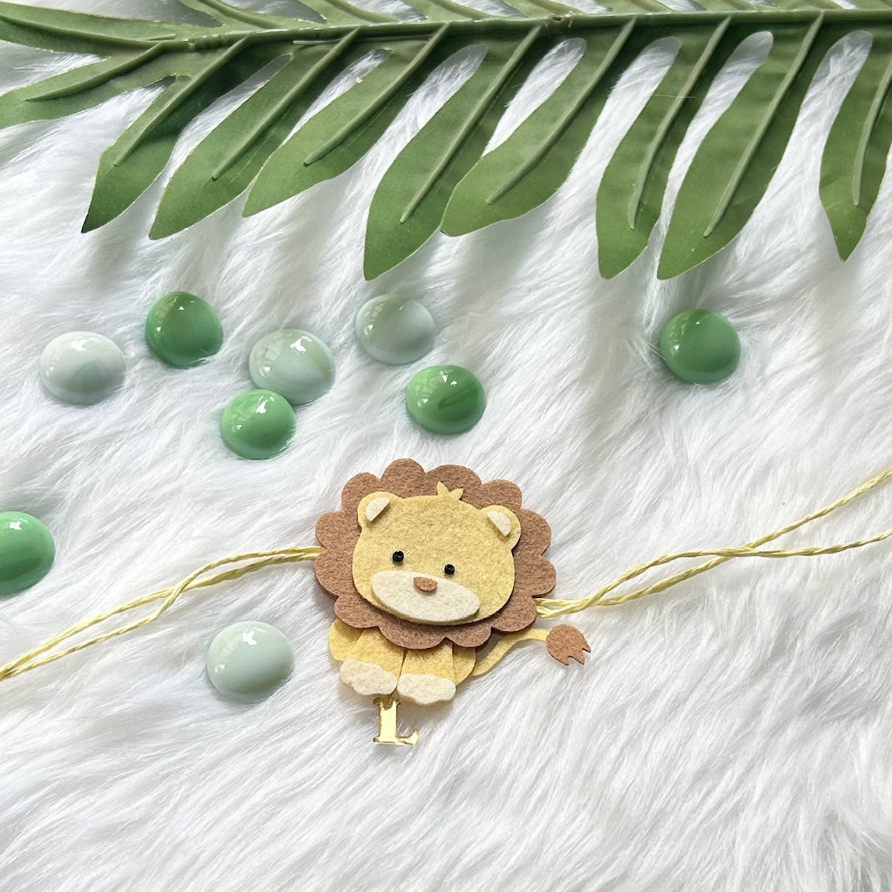 Handmade Felt Rakhi With Initials - Roar