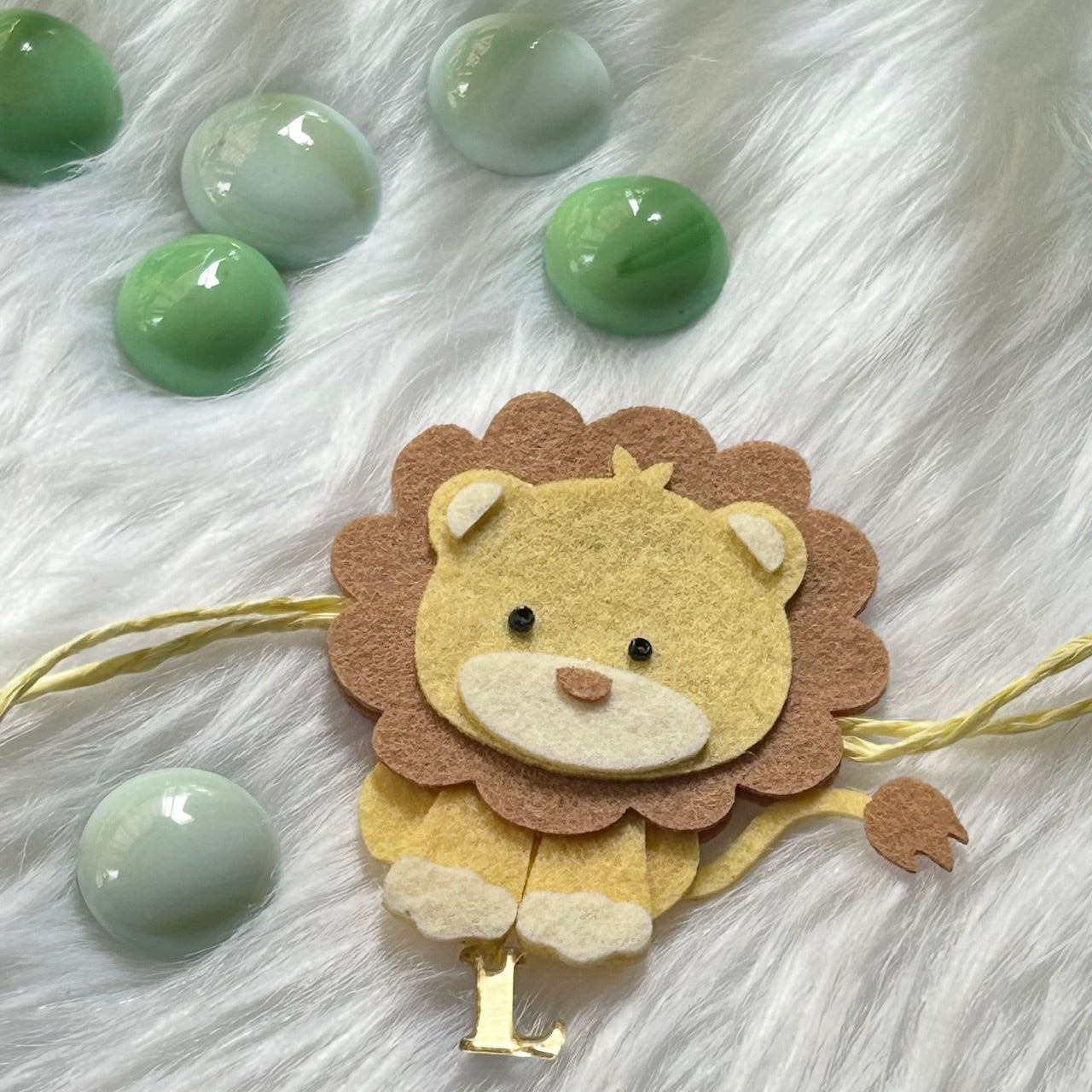 Handmade Felt Rakhi With Initials - Roar