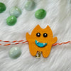 Handmade Felt Rakhi With Initials - Silly Monster