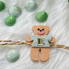 Handmade Felt Rakhi With Initials - Teddy