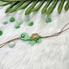 Handmade Felt Rakhi With Initials - Turtle Tie