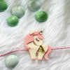 Handmade Felt Rakhi With Initials - Unicorn