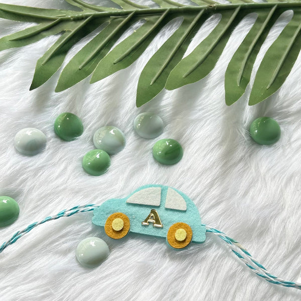 Handmade Felt Rakhi With Initials - Vroom