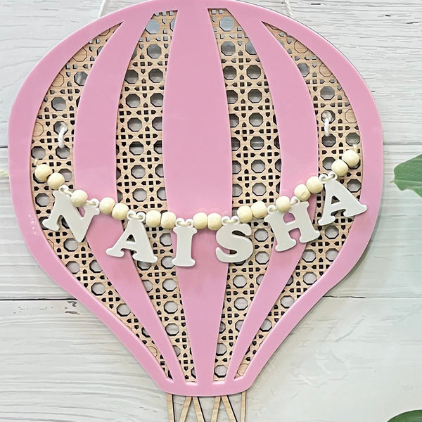 Hot Air Balloon Name Plaque