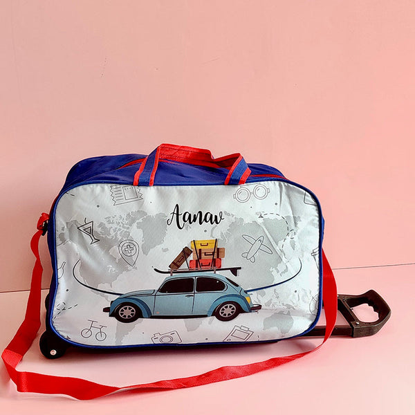 Customized Cars Kids Trolley Bag For Kids