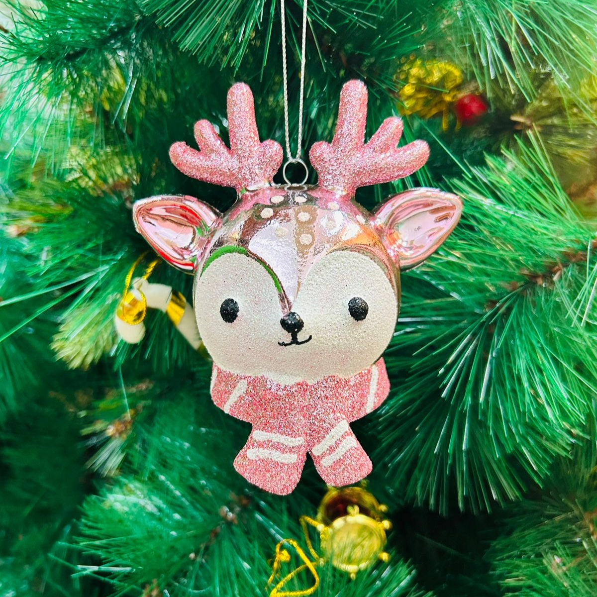 Glitter Reindeer Ornament