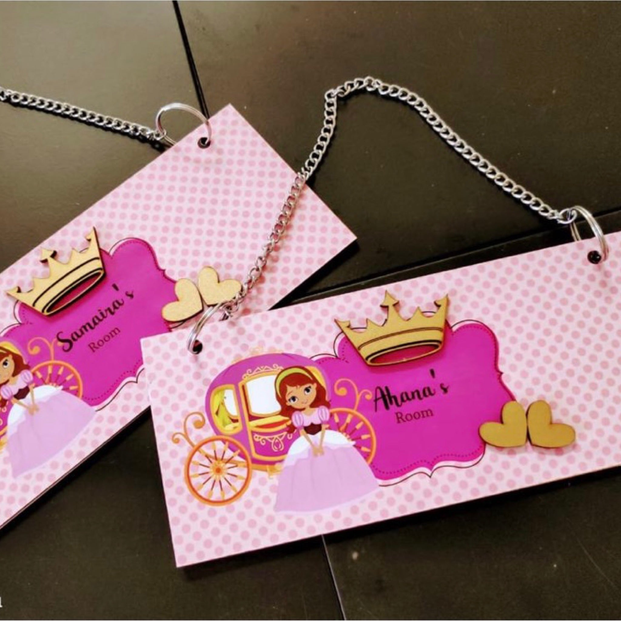 Princess Customized Home Decor Name Plate