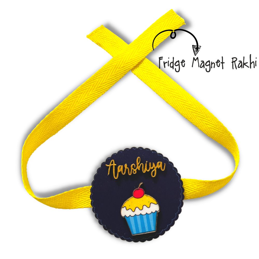 Fridge Magnet Rakhi-Cupcake