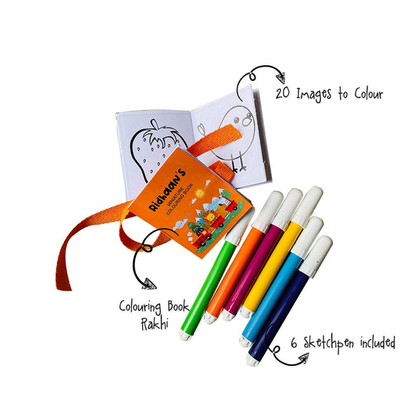 Coloring Book Rakhi-Animal Ride
