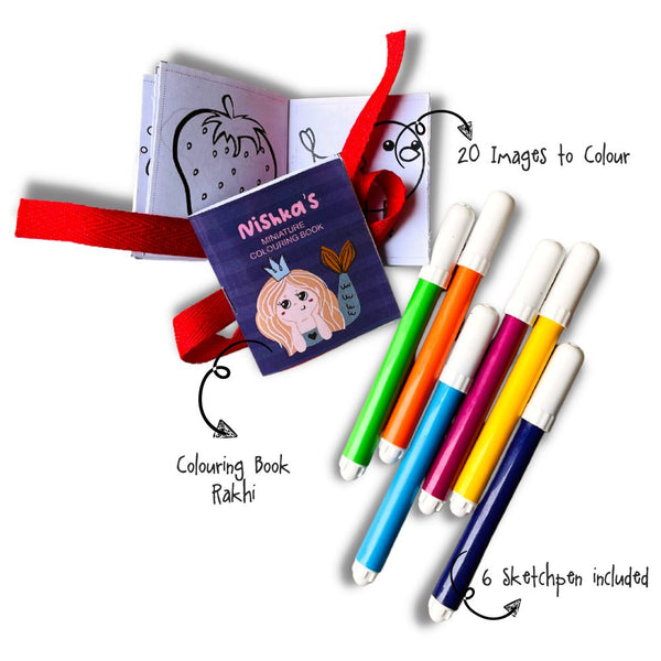 Coloring Book Rakhi-Mermaid